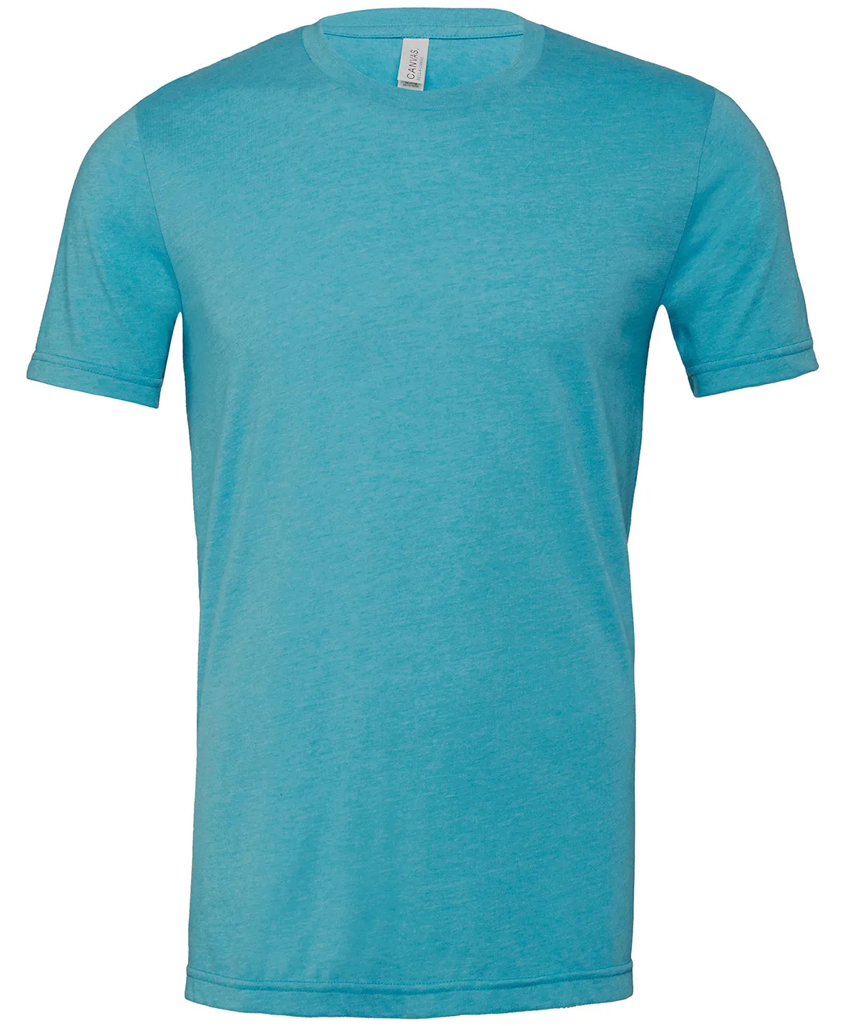 Unisex heather CVC short sleeve t-shirt | Heather Aqua