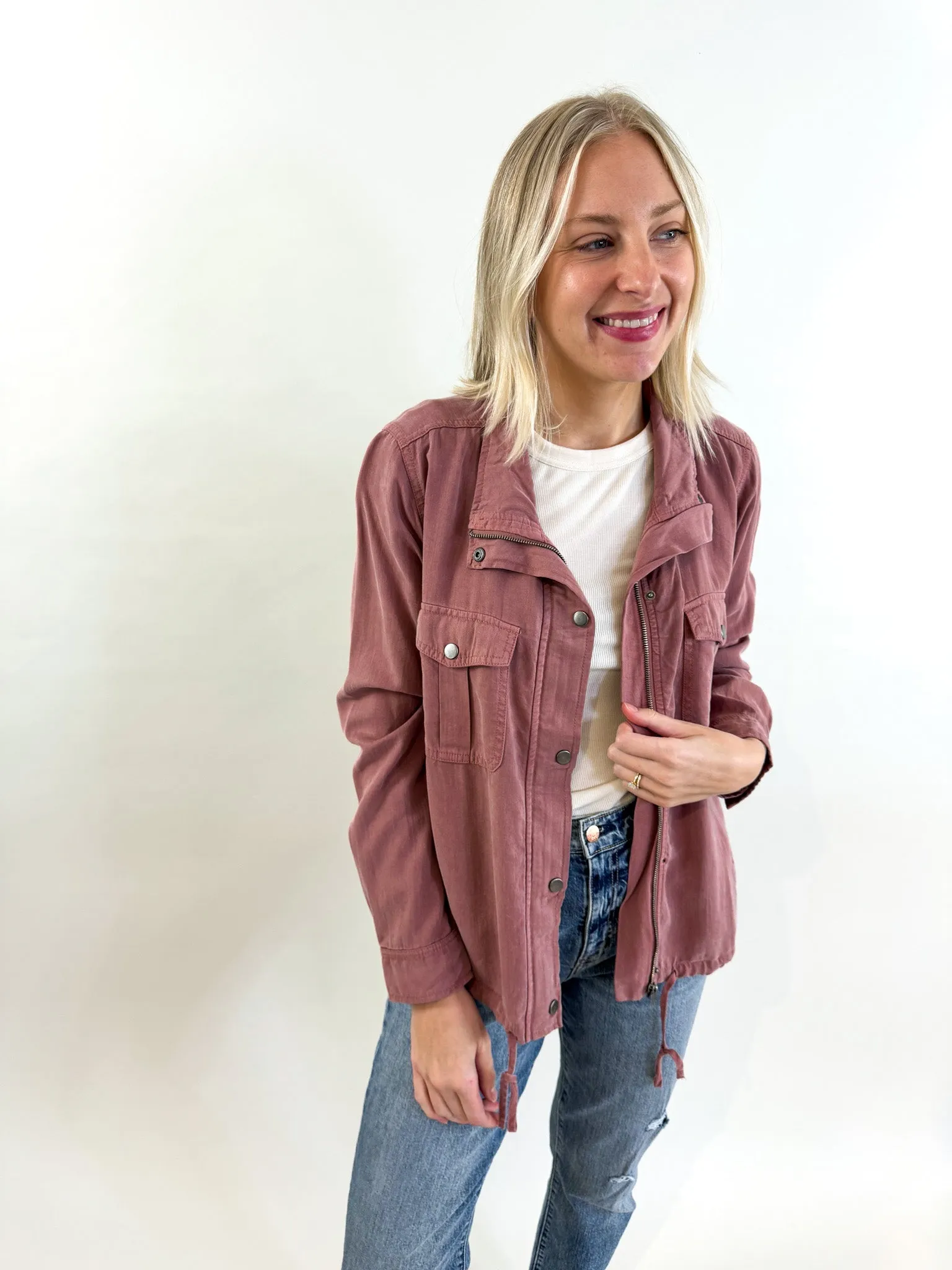 Val Zippered Utility Jacket