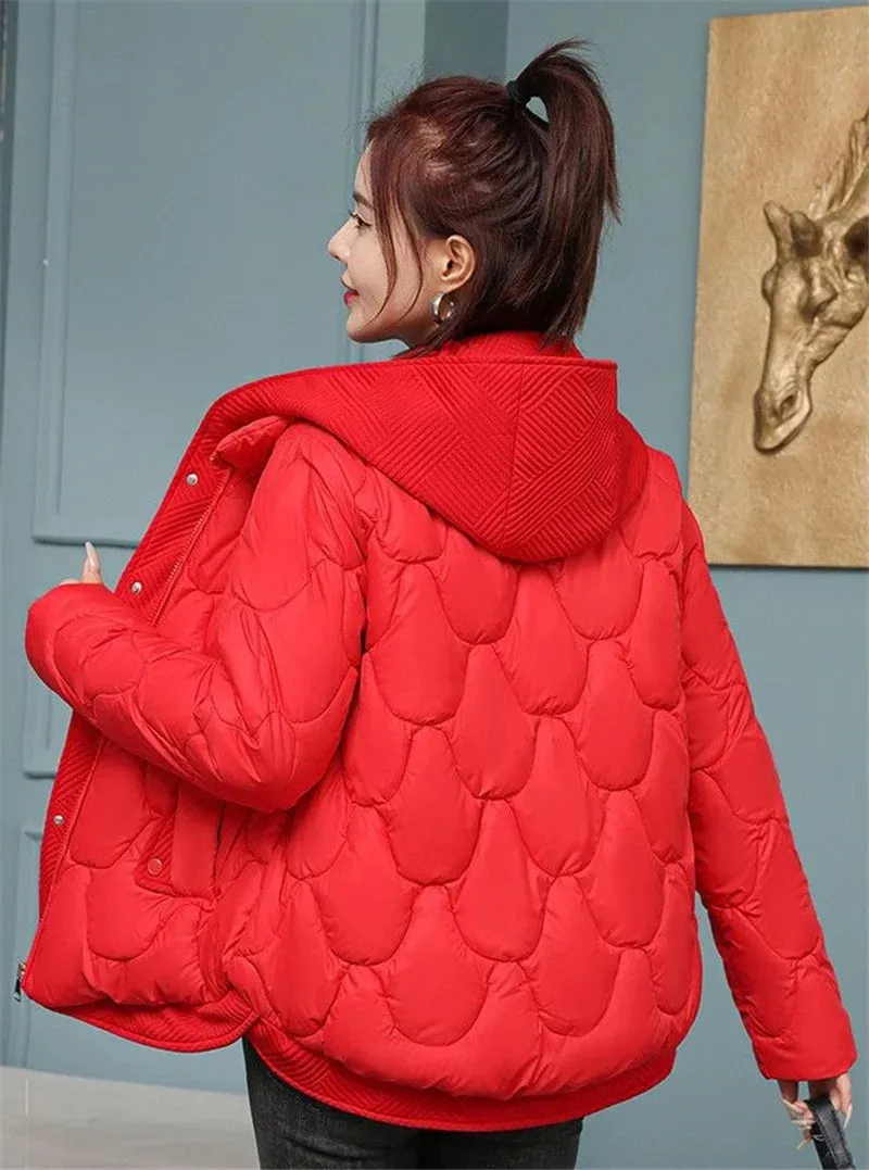 Winter Women Jacket Parkas Coat  Thick Warm and Stylish Padded Jacket for Cold Weather