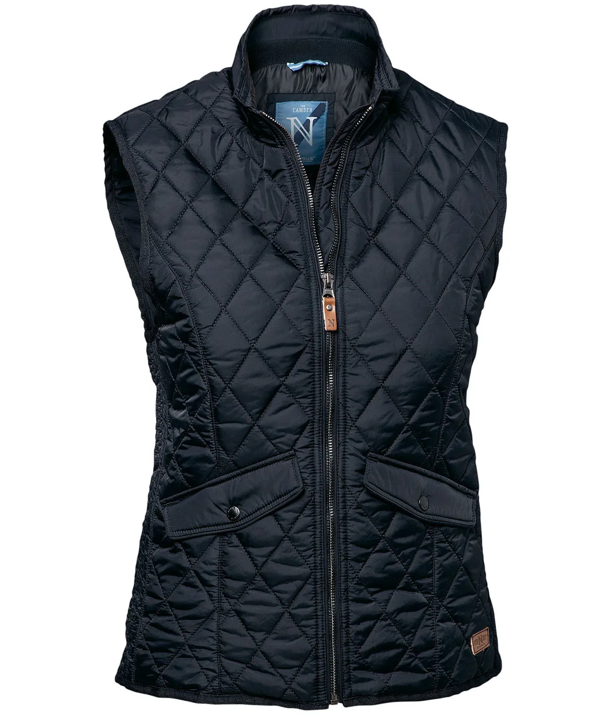 Womens Camden  diamond quilted gilet | Midnight Blue