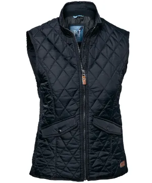 Womens Camden  diamond quilted gilet | Midnight Blue