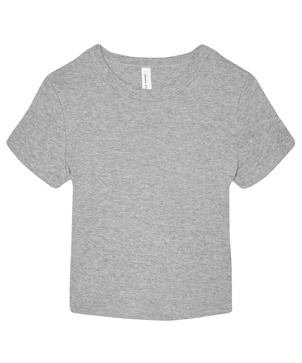 Womens micro rib baby t-shirt | Athletic Heather