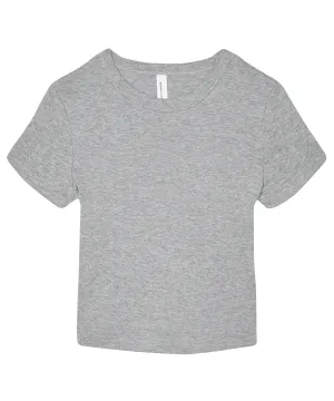 Womens micro rib baby t-shirt | Athletic Heather