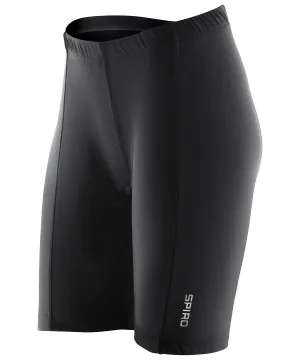 Womens padded bikewear shorts | Black