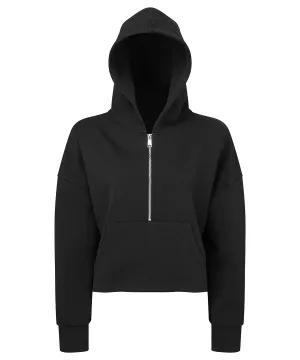 Womens TriDri® 1/2 zip hoodie | Black