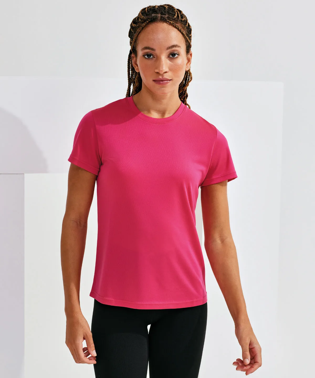 Womens TriDri® textured recycled tee | Bright Kelly