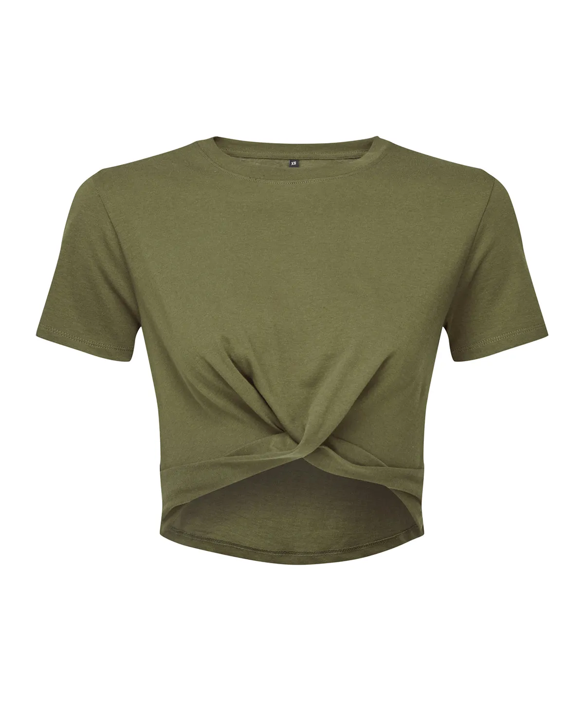 Womens TriDri® twist crop top | Olive